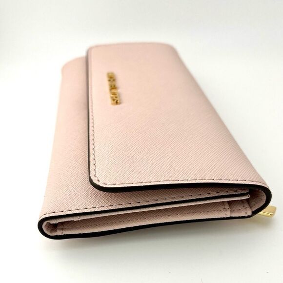 Michael Kors NWT Jet Set Travel Crossgrain Leather Tri-Fold Wallet - Picture 4 of 7